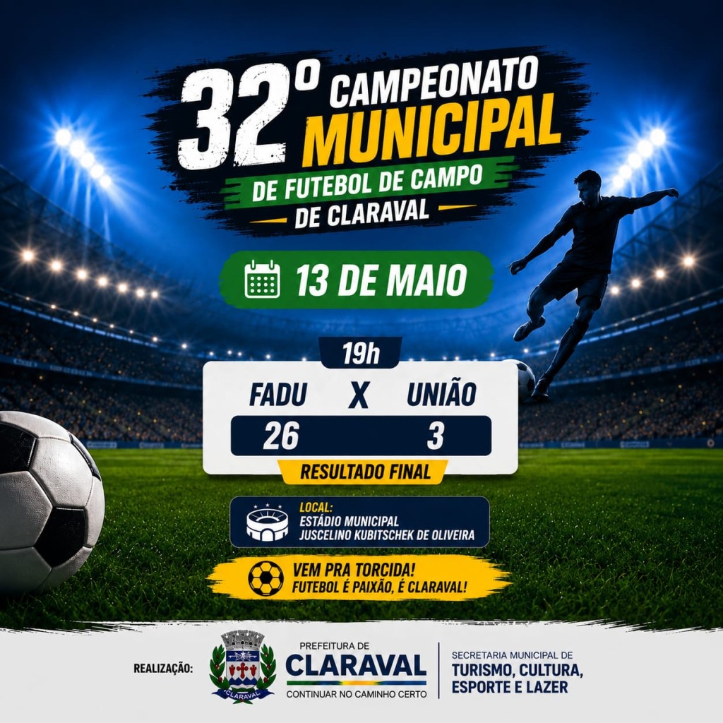 FADU APLICA 26 A 3 E REGISTRA UMA DAS MAIORES GOLEADAS DA HISTÓRIA DO FUTEBOL DE CLARAVAL