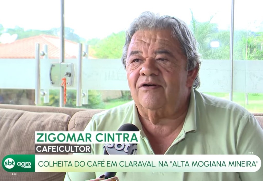 CLARAVAL É DESTAQUE NO SBT AGRO INTERIOR EM REPORTAGEM SOBRE A SAFRA DO CAFÉ
