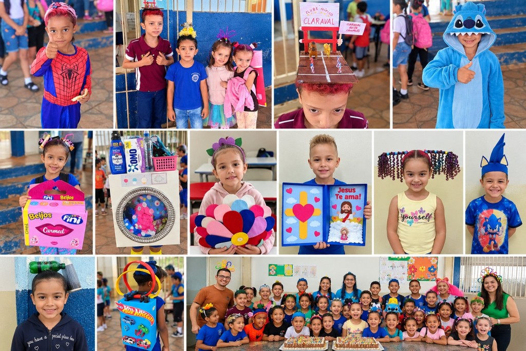 ESCOLAS DA ZONA RURAL DE CLARAVAL ENCERRAM SEMANA DAS CRIANÇAS COM CABELO MALUCO E OFICINAS