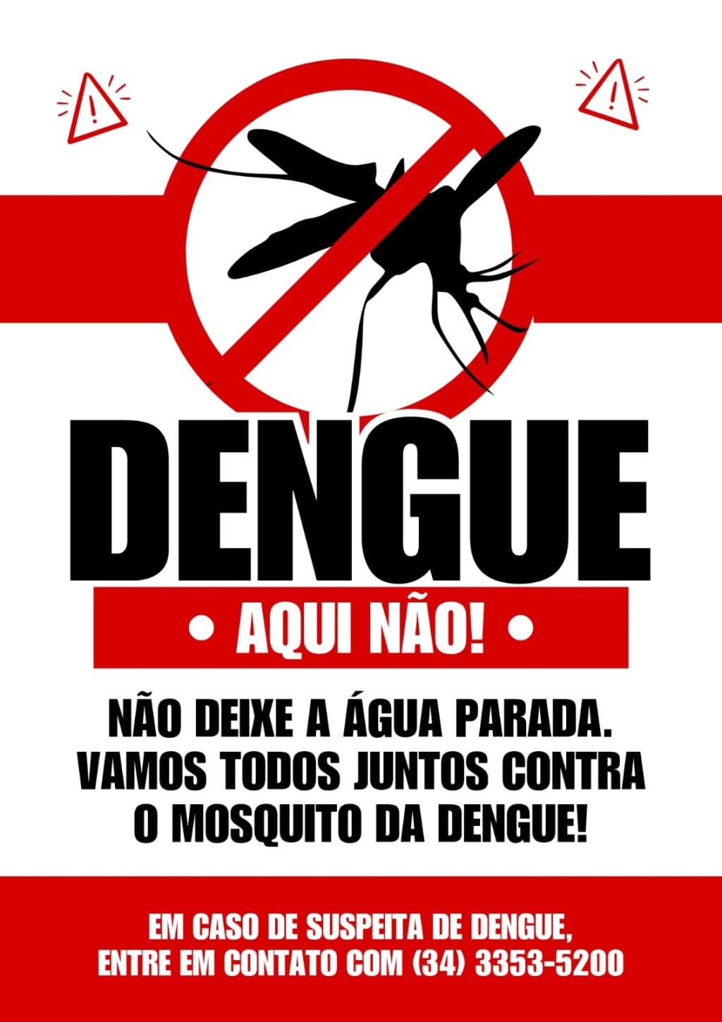 PREVENÇÃO TIRA CLARAVAL DO MAPA DE RISCO DE EPIDEMIA DE DENGUE
