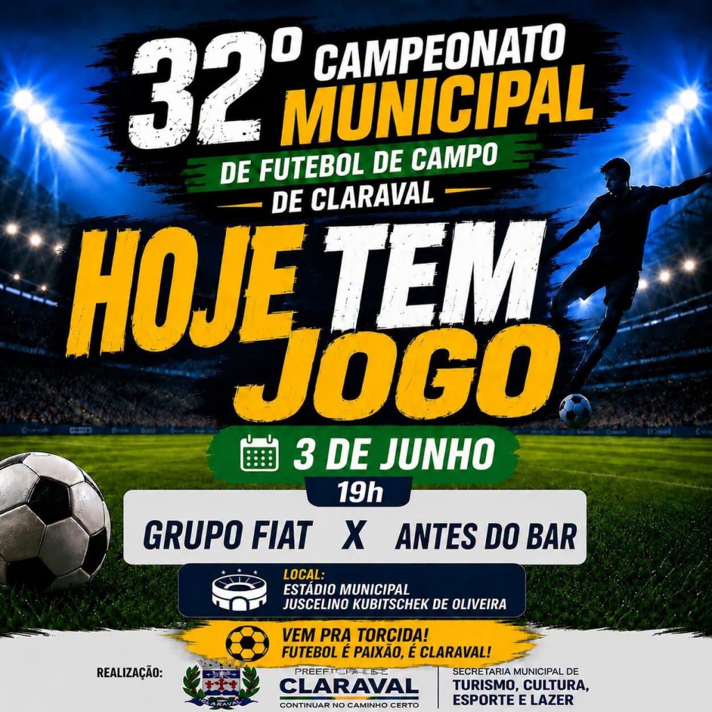 5ª RODADA DO FUTEBOL DE CLARAVAL COMEÇA NESTA QUARTA-FEIRA COM CONFRONTO DIRETO NA PARTE DE CIMA DA TABELA