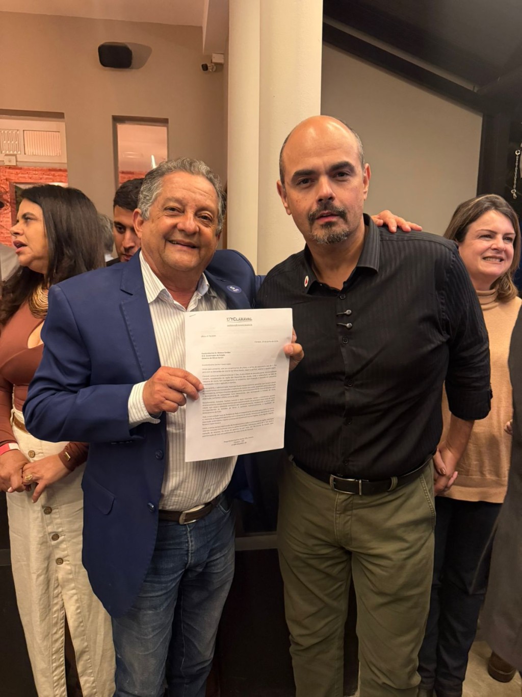 CLARAVAL APRESENTA DEMANDAS AO GOVERNO DE MINAS DURANTE VISITA OFICIAL DE MATEUS SIMÕES A PASSOS