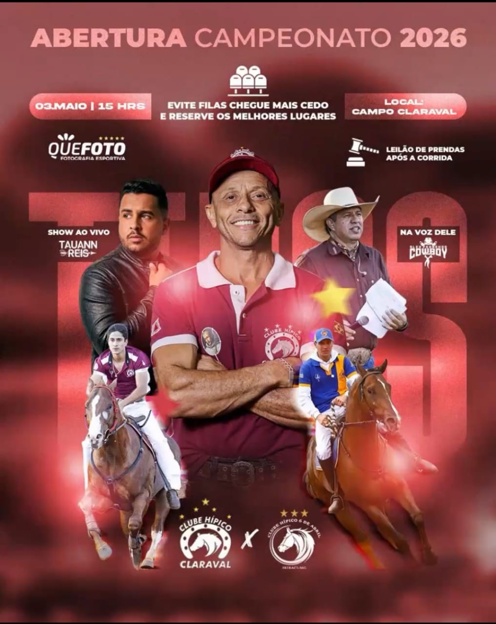 CORRIDAS HÍPICAS 2026 COMEÇAM NESTE DOMINGO COM CLÁSSICO EM CLARAVAL