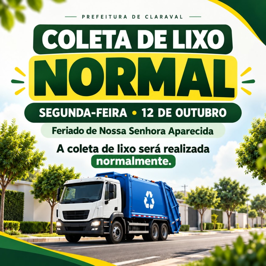 COLETA DE LIXO SERÁ NORMAL NO FERIADO
