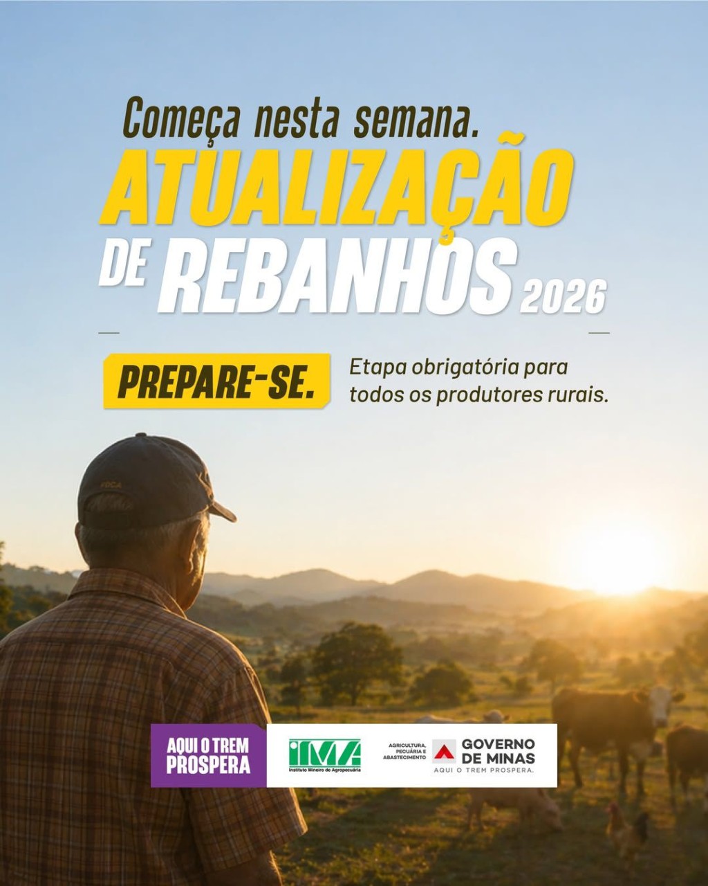 ATUALIZAÇÃO DE REBANHO  EM 2026 COMEÇA NESTA 6ª